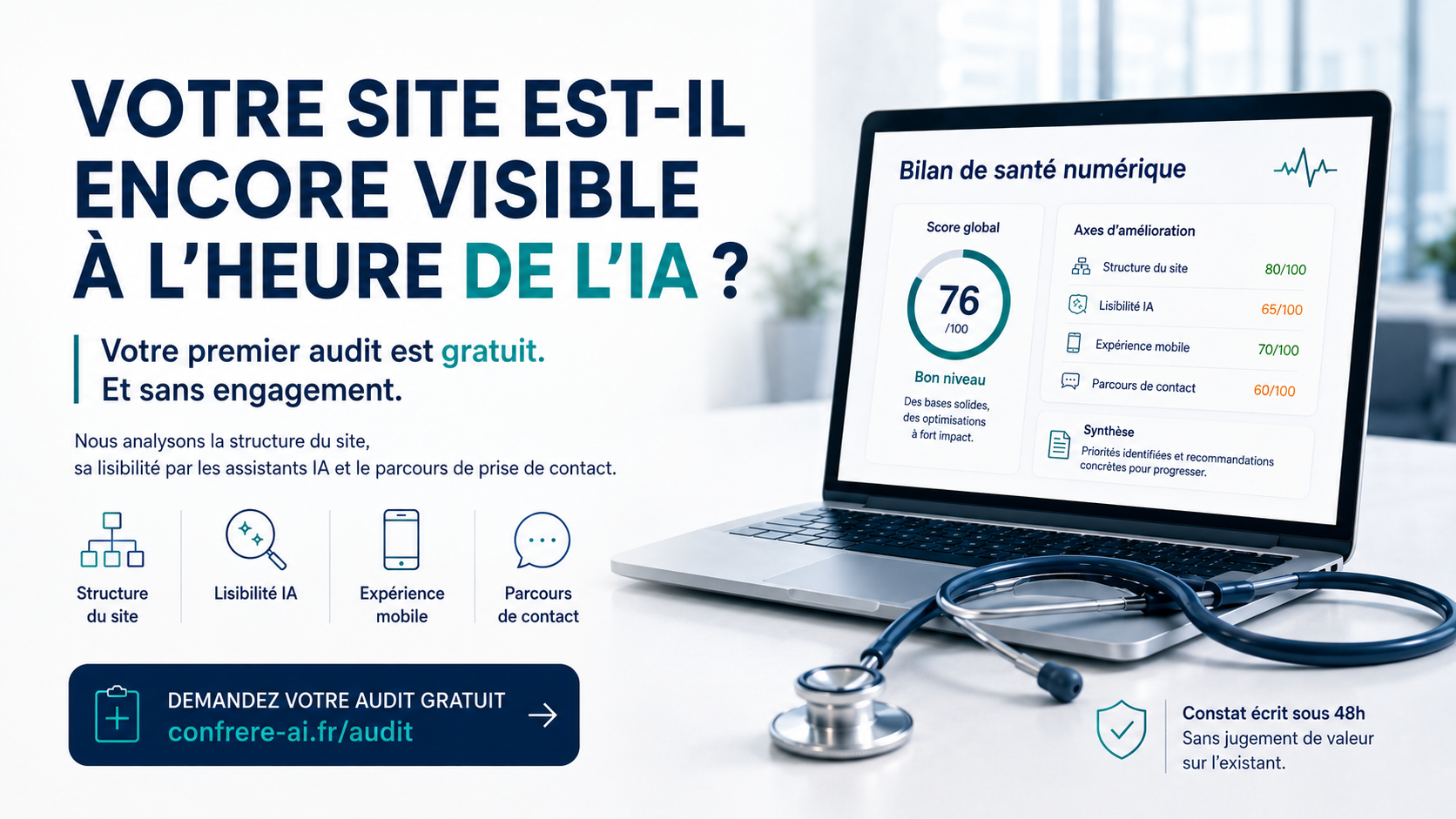 Votre site est-il encore visible à l'heure de l'IA ? Bilan de santé numérique
